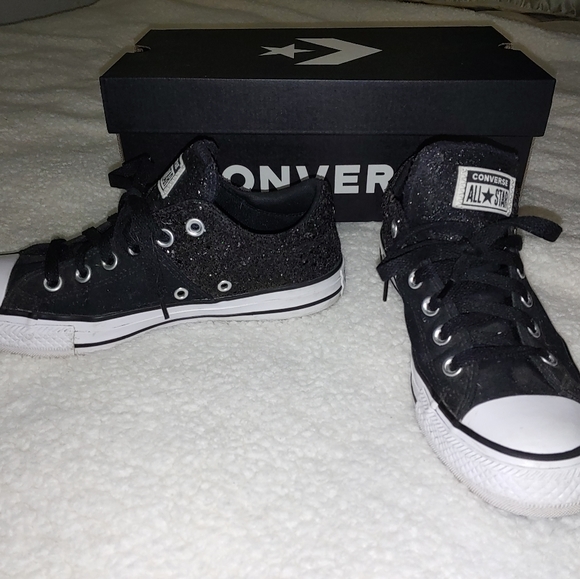converse madison black glitter